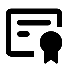 Certificate Icon from Rounded Line - Streamline Material Set