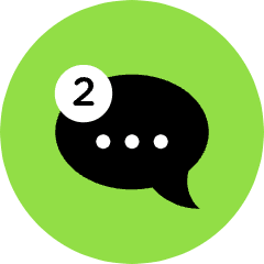 Chat Notification Icon from Kameleon Pop Set