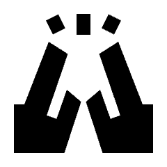 Cheer Fill Icon from Sharp Fill - Streamline Material Set