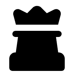 Chess Fill Icon from Rounded Fill - Streamline Material Set