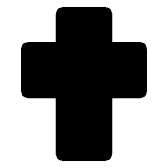 Christian Cross Religion Fill Icon from Outlined Fill - Streamline Material Set