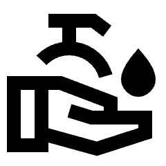 Clean Hands Icon from Sharp Line - Streamline Material Set