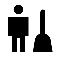 Cleaning Room Fill Icon from Sharp Fill - Streamline Material Set