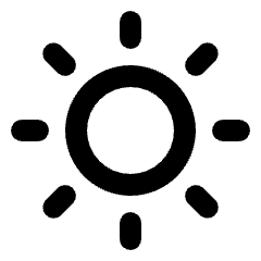 Clear Day Icon from Rounded Line - Streamline Material Set