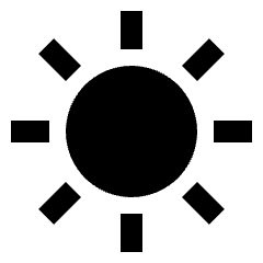 Clear Day Fill Icon from Sharp Fill - Streamline Material Set