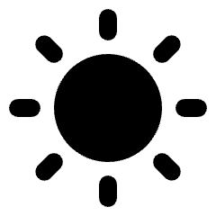 Clear Day Fill Icon from Rounded Fill - Streamline Material Set