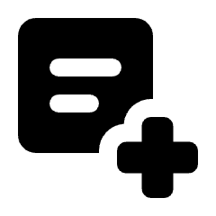 Clinical Notes Fill Icon from Rounded Fill - Streamline Material Set