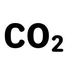 Co2 Icon from Rounded Line - Streamline Material Set