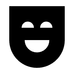 Comedy Mask Fill Icon from Sharp Fill - Streamline Material Set