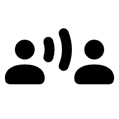 Communication Icon from Rounded Line - Material Pro Set