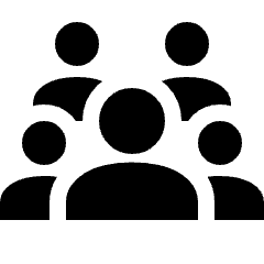 Community Icon from Outlined Line - Streamline Material Set