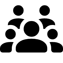 Community Fill Icon from Rounded Fill - Material Pro Set