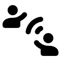 Connect Without Contact Fill Icon from Rounded Fill - Material Pro Set