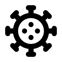 Coronavirus Icon from Rounded Line - Streamline Material Set