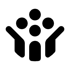 Crowdsource Icon from Rounded Line - Streamline Material Set