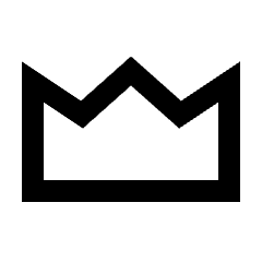 Crown Icon from Sharp Line - Streamline Material Set