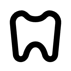 Dentistry Icon from Rounded Line - Streamline Material Set