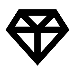 Diamond Icon from Sharp Line - Material Pro Set