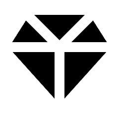 Diamond Fill Icon from Outlined Fill - Streamline Material Set