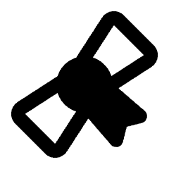 Diploma Icon from Rounded Line - Material Pro Set