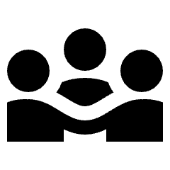 Diversity 3 Fill Icon from Sharp Fill - Streamline Material Set