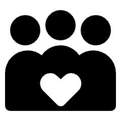 Diversity 4 Fill Icon from Rounded Fill - Streamline Material Set