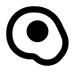 Egg Alt Icon from Sharp Line - Material Pro Set