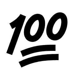 Emoji 100 Fill Icon from Outlined Fill - Streamline Material Set