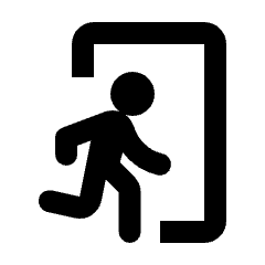 Exit Icon from Rounded Line - Material Pro Set