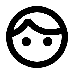 Face Icon from Sharp Line - Streamline Material Set