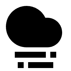 Foggy Fill Icon from Sharp Fill - Streamline Material Set