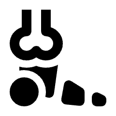 Foot Bones Icon from Outlined Line - Streamline Material Set