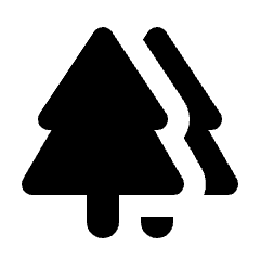 Forest Fill Icon from Rounded Fill - Streamline Material Set