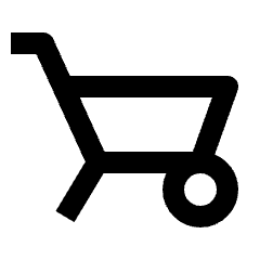 Garden Cart Icon from Outlined Line - Streamline Material Set