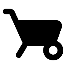 Garden Cart Fill Icon from Rounded Fill - Streamline Material Set