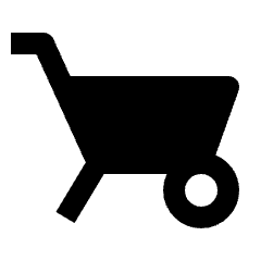 Garden Cart Fill Icon from Outlined Fill - Streamline Material Set