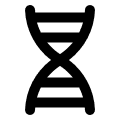 Genetics Icon from Rounded Line - Material Pro Set