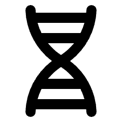 Genetics Fill Icon from Rounded Fill - Material Pro Set