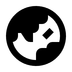 Globe Asia Fill Icon from Sharp Fill - Material Pro Set