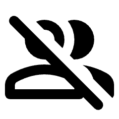 Group Off Icon from Rounded Line - Streamline Material Set