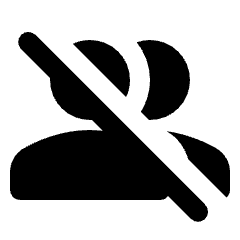 Group Off Fill Icon from Rounded Fill - Material Pro Set