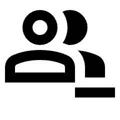 Group Remove Icon from Outlined Line - Streamline Material Set