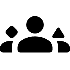 Groups 3 Fill Icon from Rounded Fill - Streamline Material Set