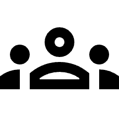 Groups Icon from Sharp Line - Streamline Material Set