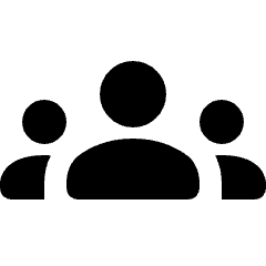 Groups Fill Icon from Rounded Fill - Streamline Material Set