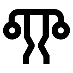 Gynecology Icon from Sharp Line - Streamline Material Set