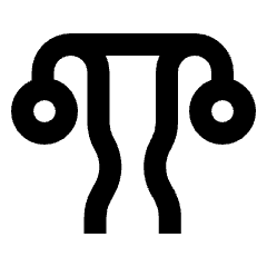 Gynecology Icon from Outlined Line - Streamline Material Set