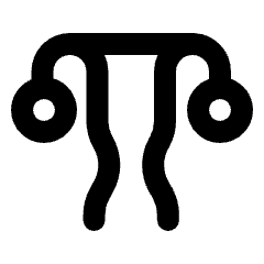 Gynecology Icon from Rounded Line - Streamline Material Set