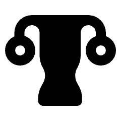 Gynecology Fill Icon from Rounded Fill - Streamline Material Set