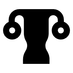 Gynecology Fill Icon from Outlined Fill - Streamline Material Set